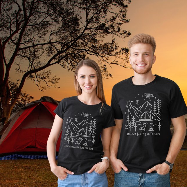 Camiseta Personalizado Familia Viaje por Carretera Campfire (Subido por el creador)