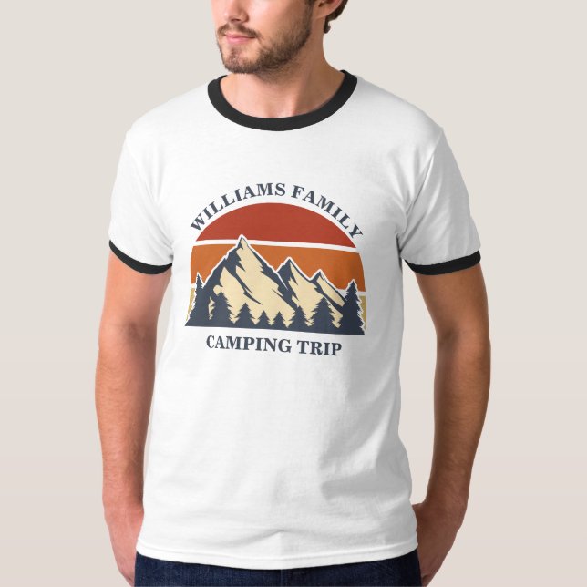 Camiseta Personalizado Familia Viaje por Carretera Camping  (Anverso)