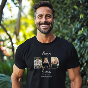 Camiseta Personalizado Famoso Moderno Día mejor papá foto