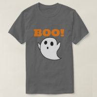 Personalizado fantasma blanco con palabras de BOO!