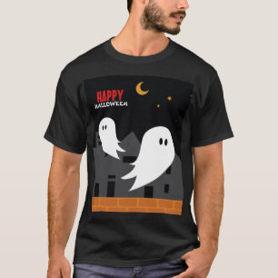 Camiseta Personalizado fantasmal de Halloween