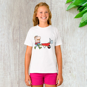 Camiseta Personalizado Farmer con carretilla y herramientas