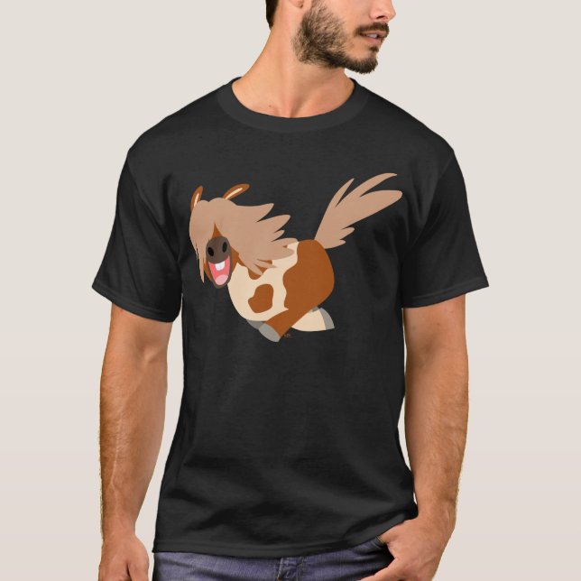 Camiseta Personalizado feliz Pinto Pony T-Shirt (Anverso)