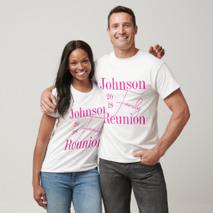 Camiseta Personalizado Fiesta de Reunión Familiar Moderna R