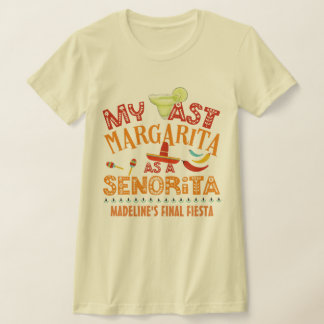 Camiseta Personalizado Fiesta Mi Última Margarita Como Seño