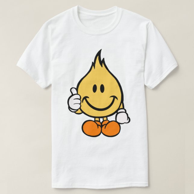 Camiseta Personalizado Flamme de patineta (Diseño del anverso)