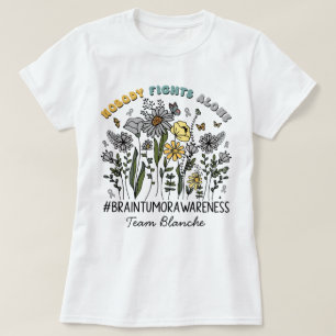 Camiseta Personalizado Flor silvestre que nadie lucha solo 