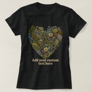 Camiseta Personalizado Floral Cottagecore, Flor Lover