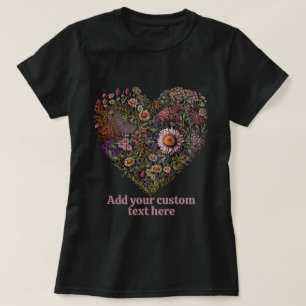 Camiseta Personalizado Floral Cottagecore, Flor Lover