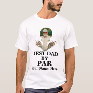 Camiseta Personalizado forma de bola de golf foto Mejor pap