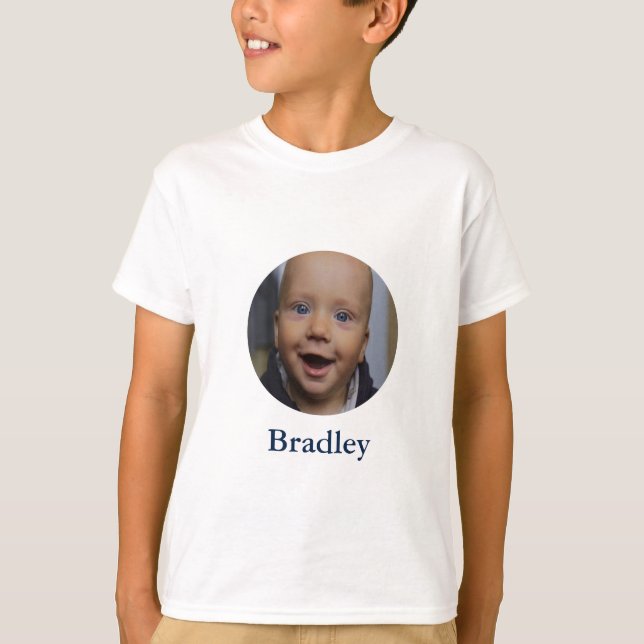 Camiseta Personalizado foto de bebé personalizada (Anverso)