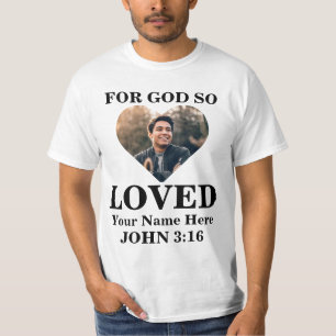 Camiseta Personalizado foto de corazón Biblia cristiana Ver