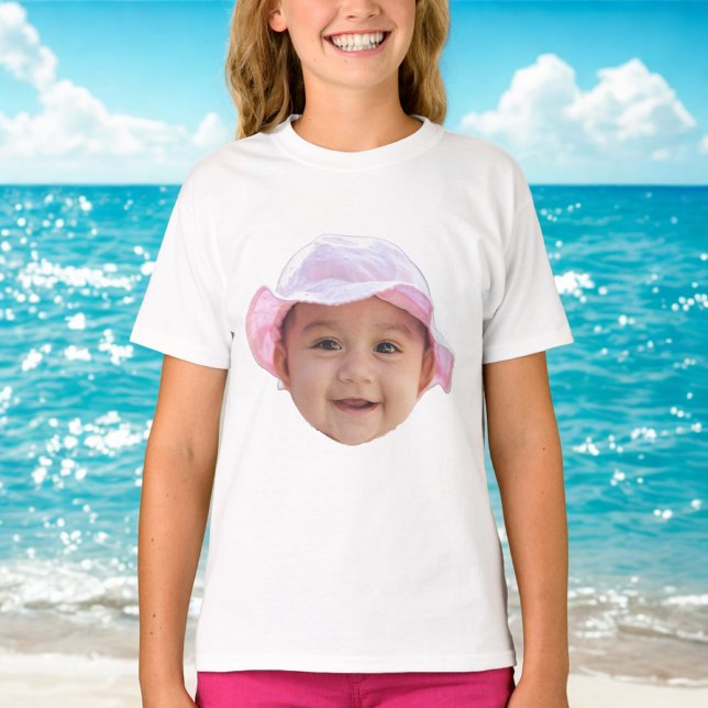 Camiseta Personalizado Foto del bebé, cara de foto del bebé (Subido por el creador)