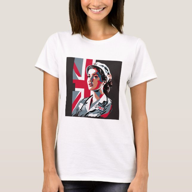 Camiseta Personalizado Foto Mamá Esposa chica amiga Hero Nu (Anverso)