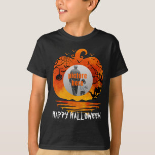 CAMISETA PERSONALIZADO FOTO PUMPKIN HALLOWEEN GIFES