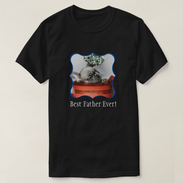 Camiseta Personalizado fotográfico de la familia Best Fathe (Diseño del anverso)