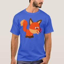 Camiseta Personalizado Fox Y Butterfly