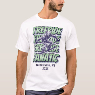 Camiseta Personalizado Freeride Snowboarding Nombre de la f