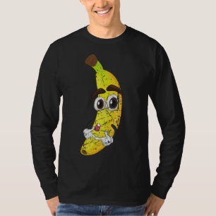 Camiseta Personalizado Fruta Bananera Amante de comida salu