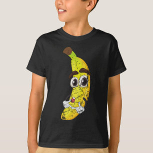 Camiseta Personalizado Fruta Bananera Amante de comida salu