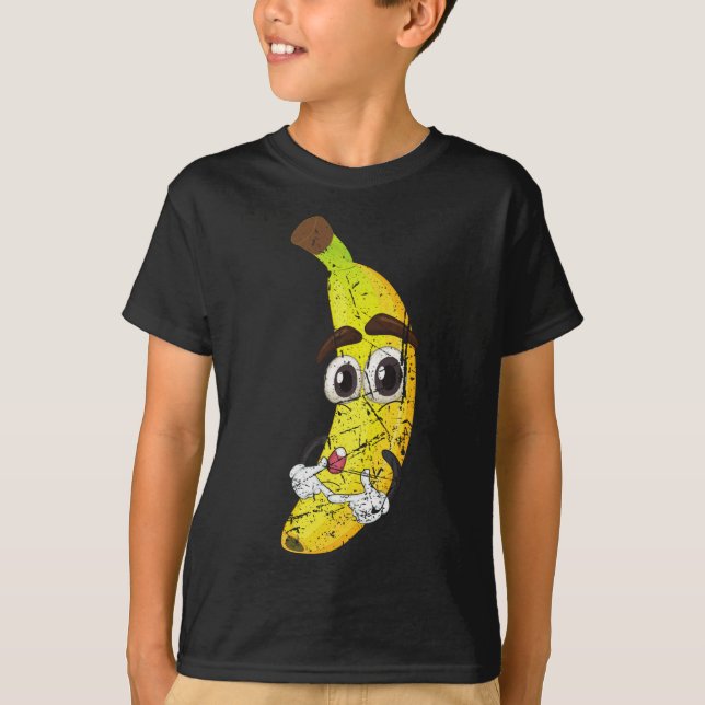 Camiseta Personalizado Fruta Bananera Amante de comida salu (Anverso)