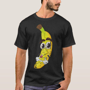 Camiseta Personalizado Fruta Bananera Amante de comida salu