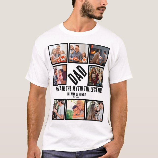 Camiseta Personalizado Funny Padres Día de papá Regalo 8 Co (Anverso)