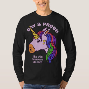 Camiseta personalizado Gay Unicorn