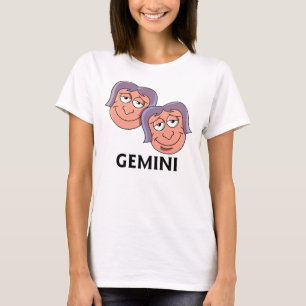 Camiseta Personalizado Gemini Twins T-Shirt