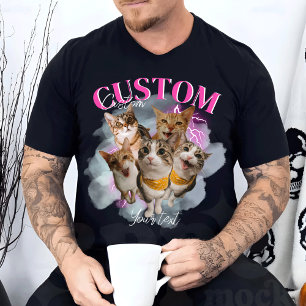 Camiseta Personalizado Girlfriend Face Bootleg Rap