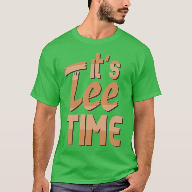 Camiseta Personalizado Golf "It's Tee Time" (Anverso)