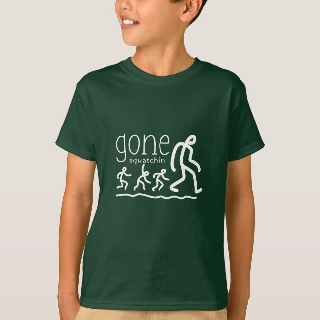Camiseta Personalizado Gone Squatchin (Anverso)
