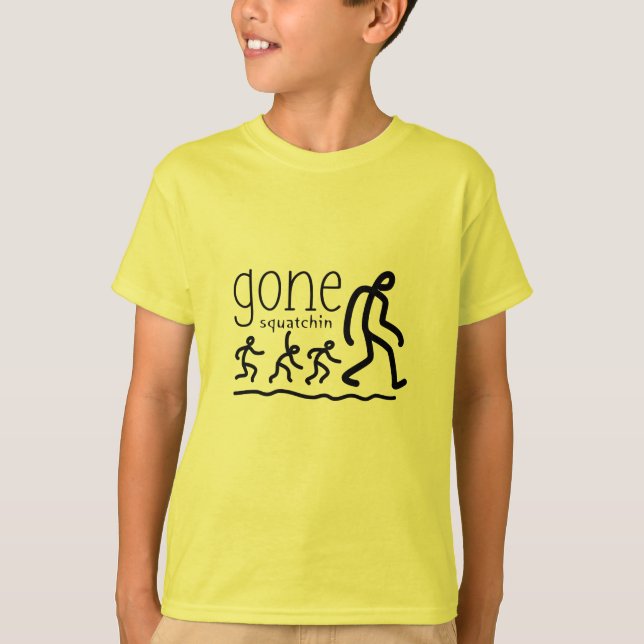 Camiseta Personalizado Gone Squatchin (Anverso)