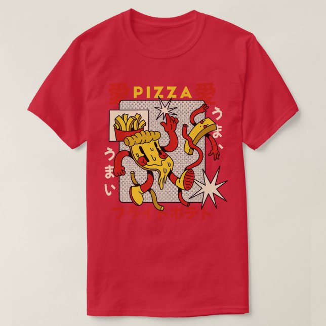 Camiseta Personalizado Gourmet retro de bolas fritas (Diseño del anverso)