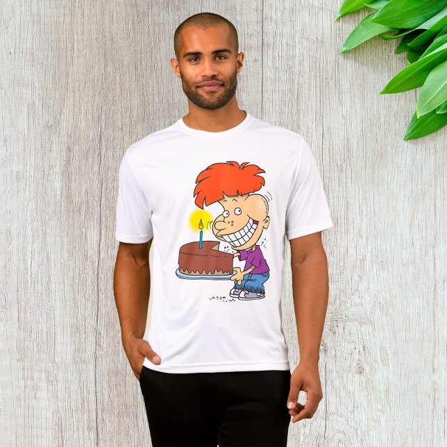 Camiseta Personalizado gracioso con pastel de cumpleaños de (Subido por el creador)