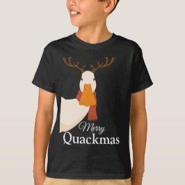 Camiseta Personalizado  gracioso Navidades pato a Merry Qua