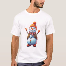 Camiseta Personalizado gracioso Snowman