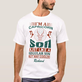 Camiseta Personalizado Gracioso Soy un Rótulo Capricornio S
