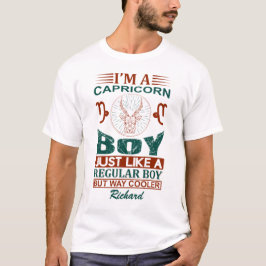 Camiseta Personalizado Gracioso soy un Rótulo capricornio Z