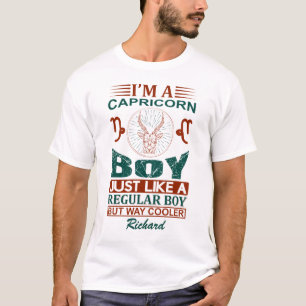 Camiseta Personalizado Gracioso soy un Rótulo capricornio Z