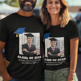 Camiseta Personalizado Graduación Foto 2025 Graduado Orgull