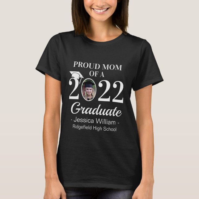 Camiseta Personalizado Graduado Orgullosa Familia Con Foto  (Anverso)