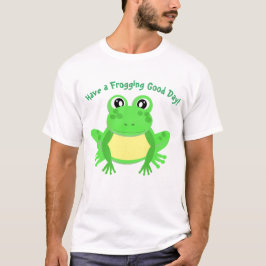 Camiseta Personalizado Green Frog Cute