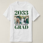 Camiseta PERSONALIZADO Green Modern Simple Script 2 Photo G<br><div class="desc">PERSONALIZADO Verde Moderno Typografía Simple 2 Camiseta De Graduación De Fotografías. Felicitaciones al graduado por su merecido éxito y los celebra con esta hermosa camiseta. Todos los textos están preorganizados para que puedas personalizarlos fácil y rápidamente con tus propios detalles.</div>