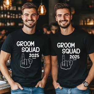Camiseta Personalizado Groom Squad Shirt - Divertido partid