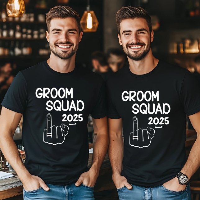 Camiseta Personalizado Groom Squad Shirt - Divertido partid (Subido por el creador)