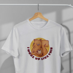 Camiseta Personalizado Grumpy Squirrel