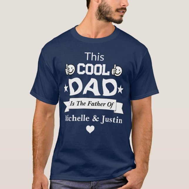 Camiseta Personalizado Guay Dad con el nombre de la Marina  (Anverso)