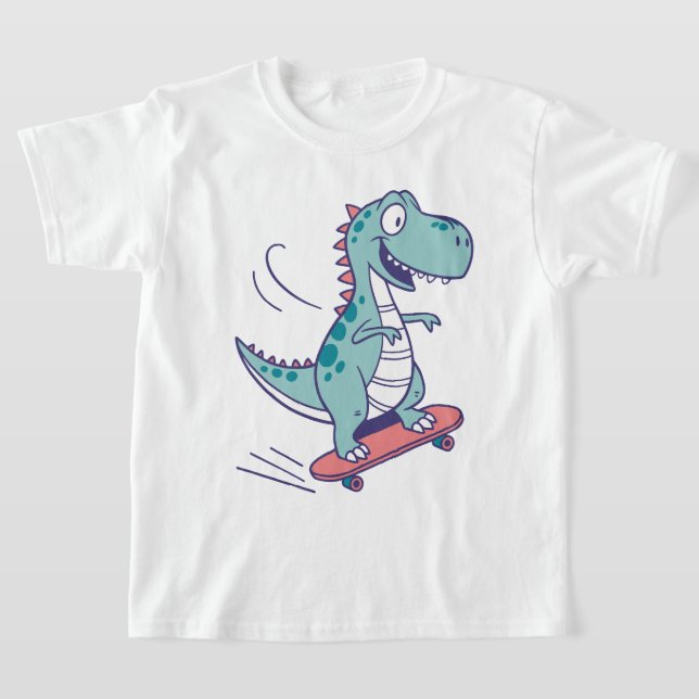 Camiseta Personalizado Guay T-Rex en Skateboard (Distribución)