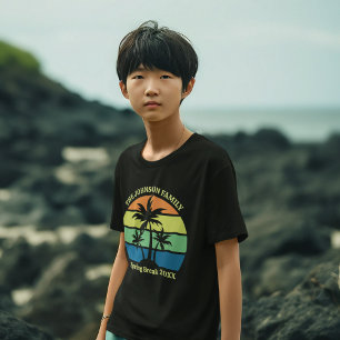 Camiseta Personalizado Guay Tropical Beach Trip Palm Treds 